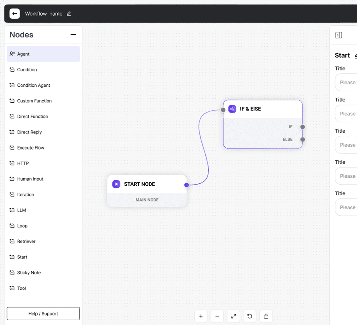 Flow Chart Interface